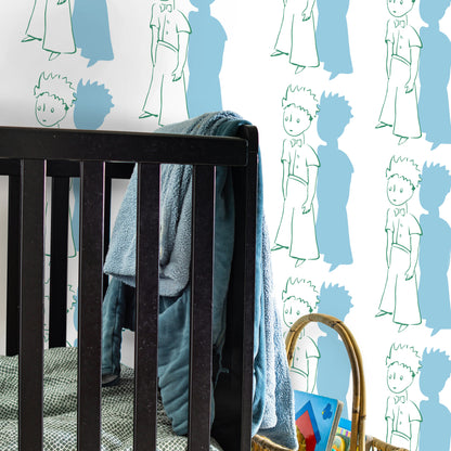 Exclusive Licensed Little Prince Silhouette Wallpaper