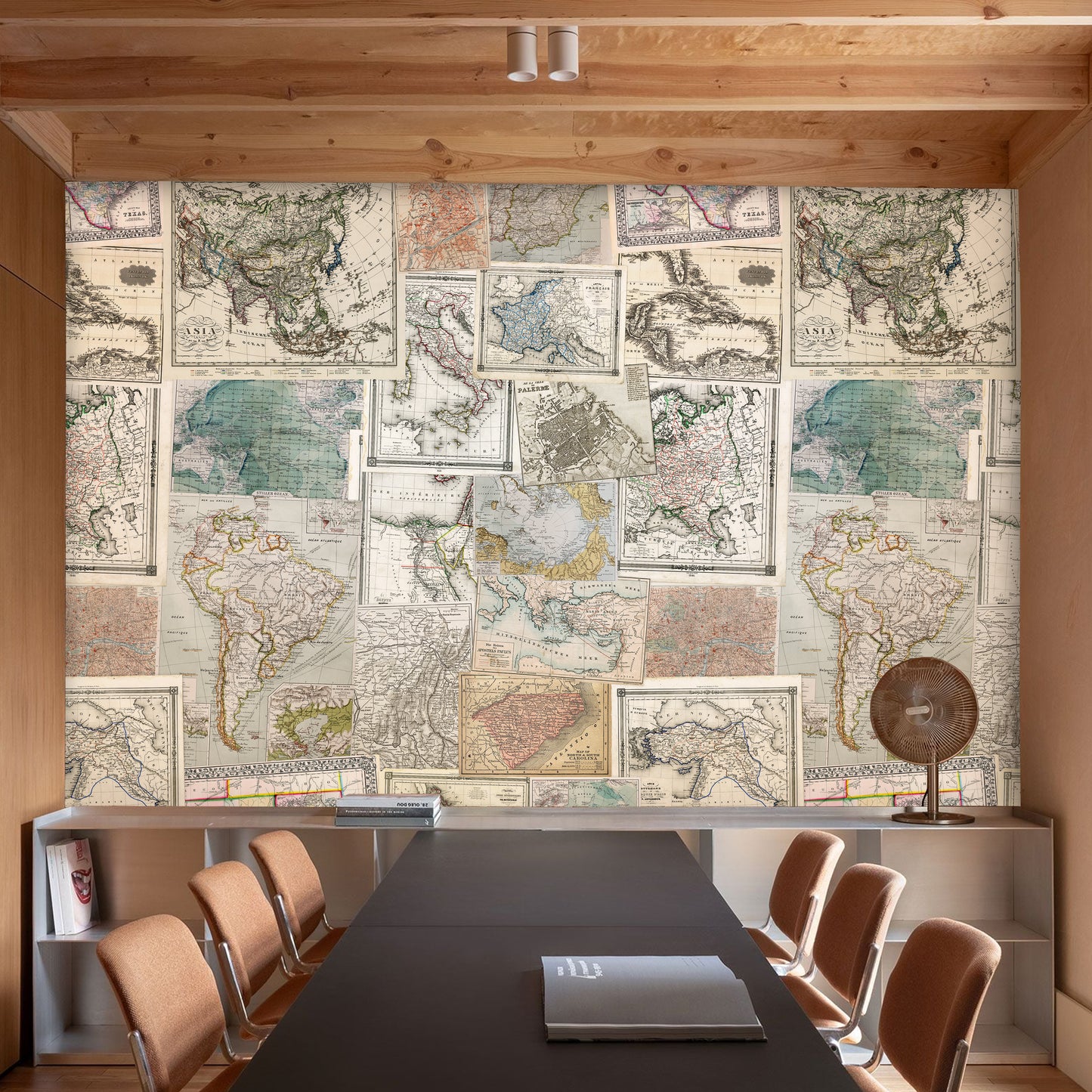 Vintage Map Wallpaper Mural