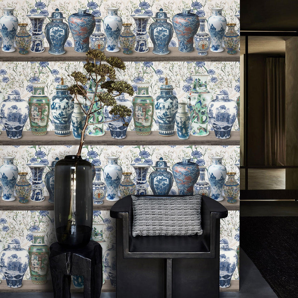 Chinoiserie Wallpaper with Ming Vases – Wallpapers4Beginners