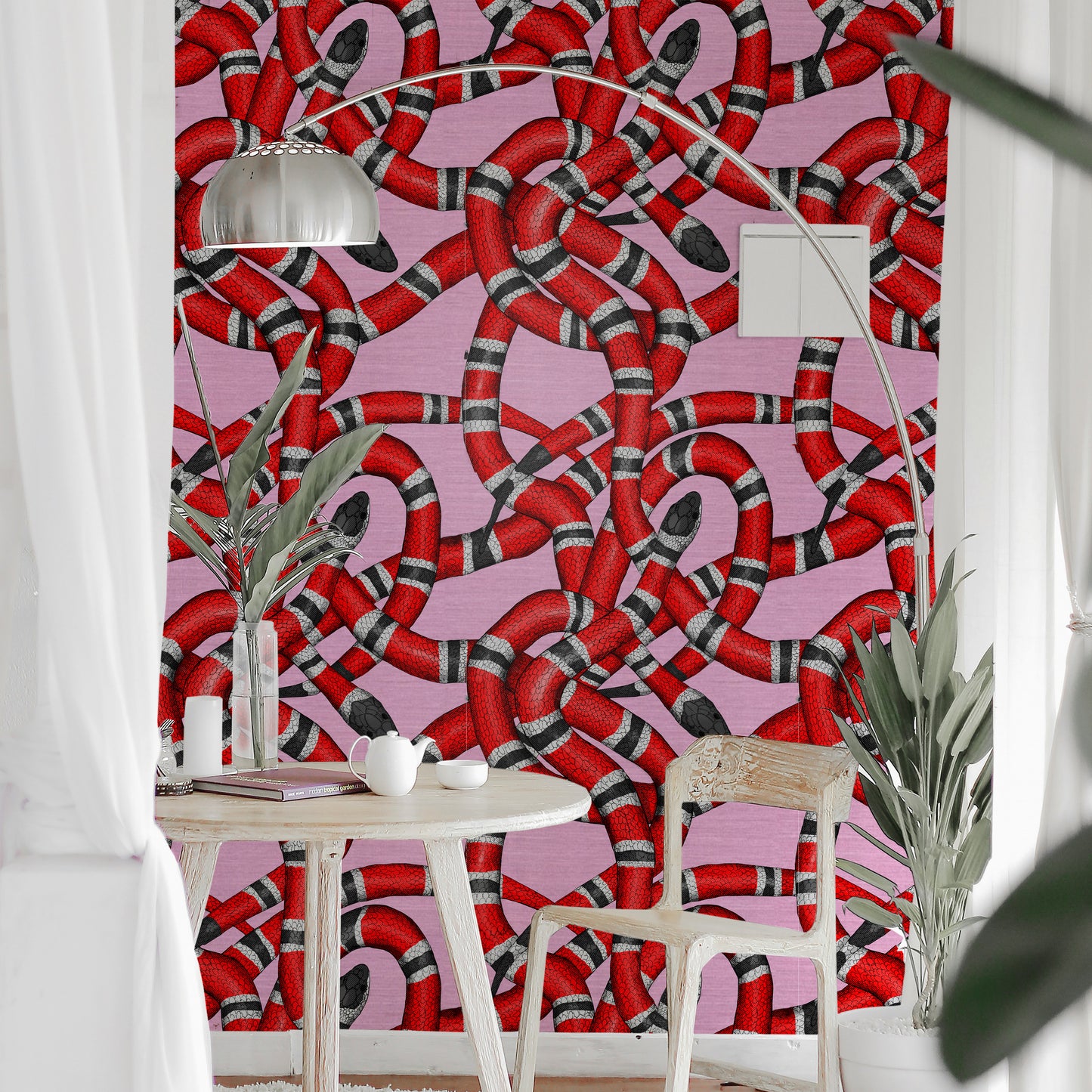 Pink Snake Wallpaper