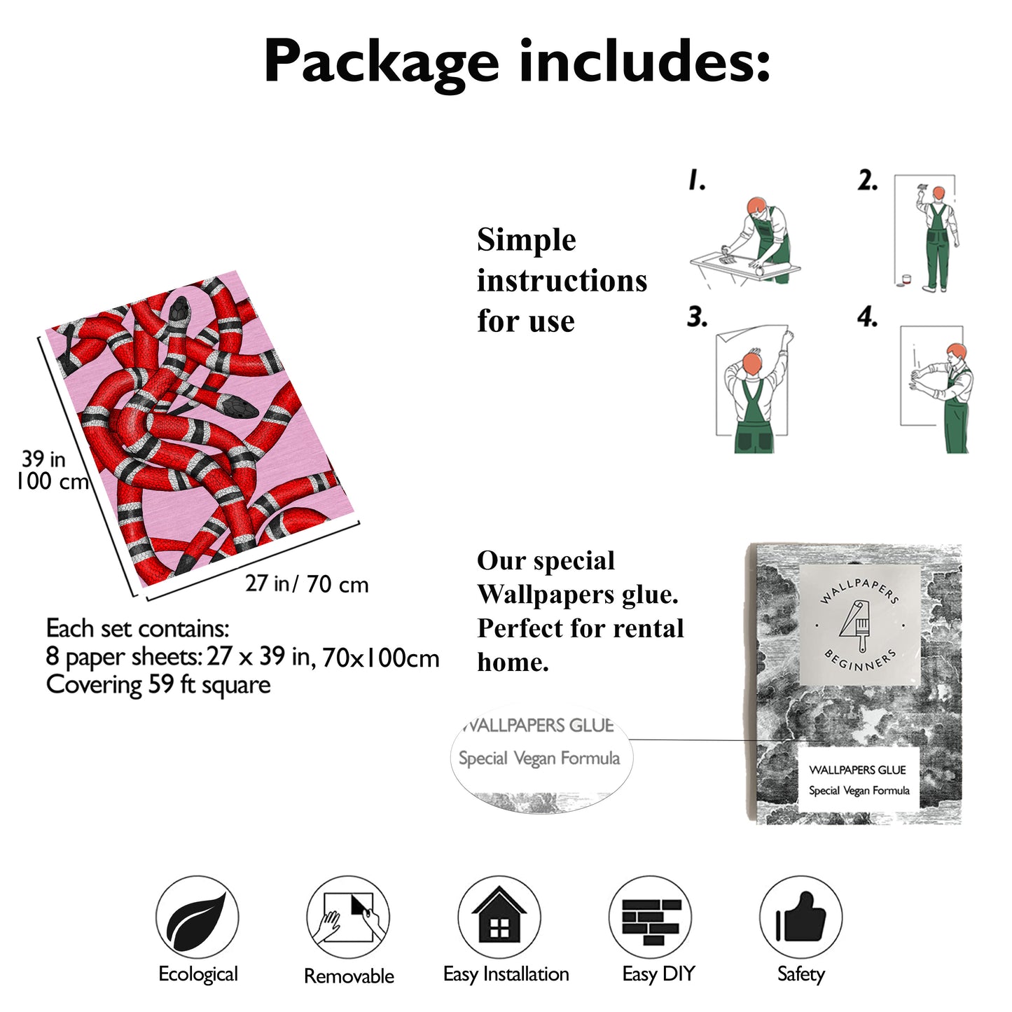 Pink Snake Wallpaper