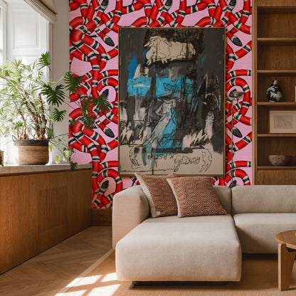 Pink Snake Wallpaper