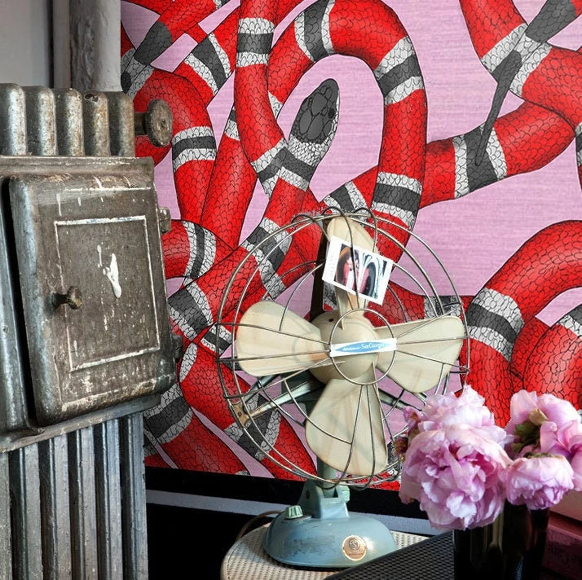 Pink Snake Wallpaper