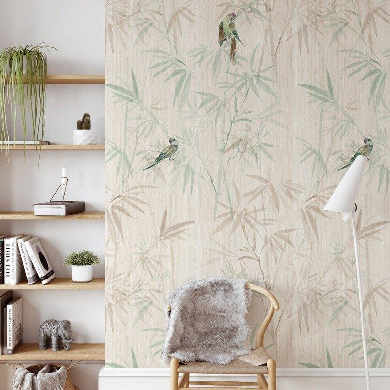Bamboo Forest Chinoiserie Wallpaper - WallpapersforBeginners