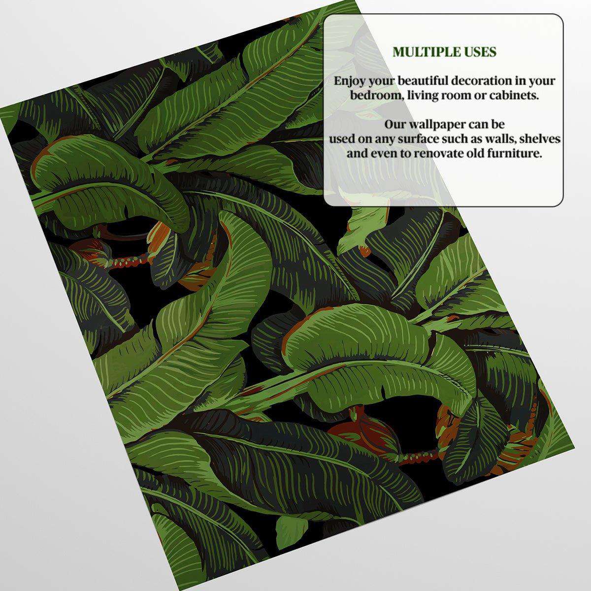 Black Banana Leaves Wallpaper Wallpapers4Beginners