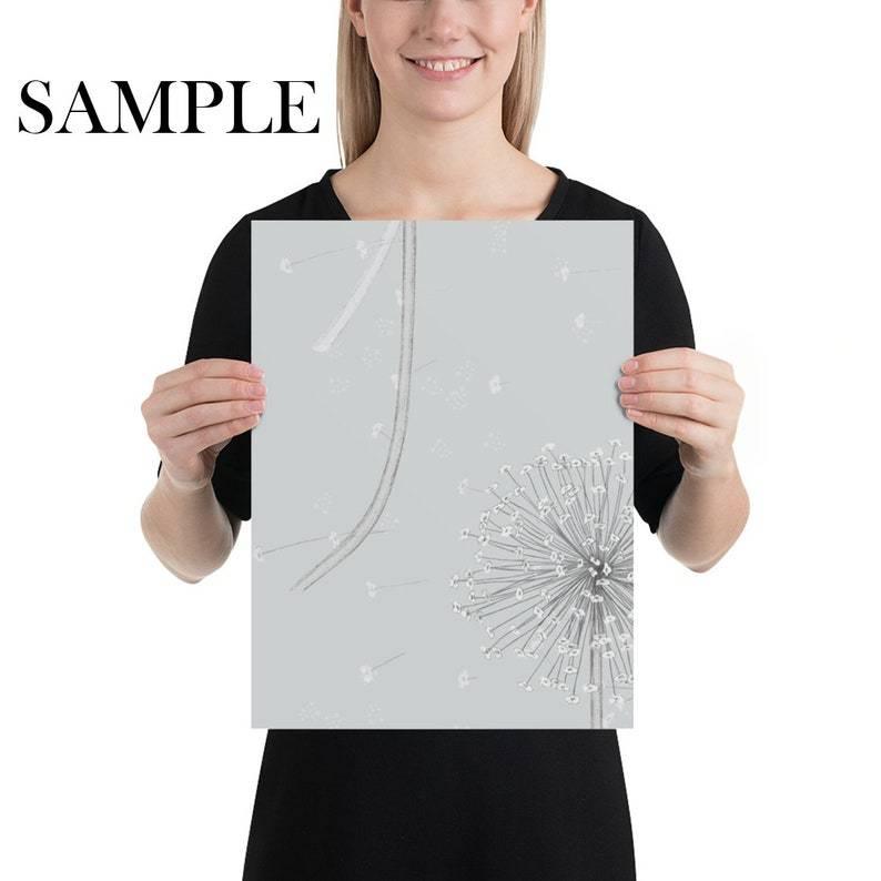 Dandelions Light Grey Wallpaper - WallpapersforBeginners