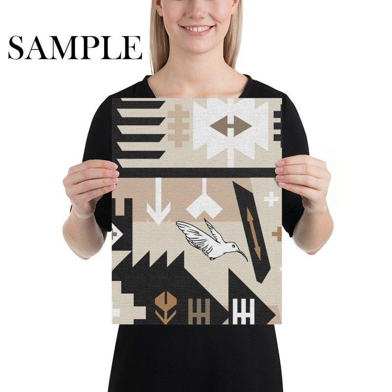 Extra Large Big Boho Aztec Tribal Ikat Wallpaper - WallpapersforBeginners