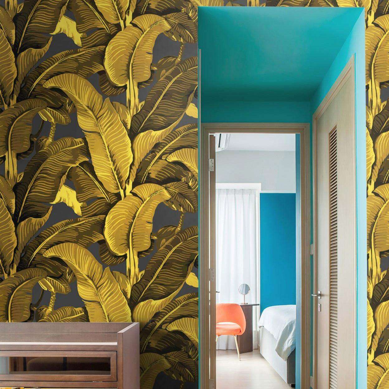 Gold Banana Leaf Wallpaper Wallpapers4Beginners