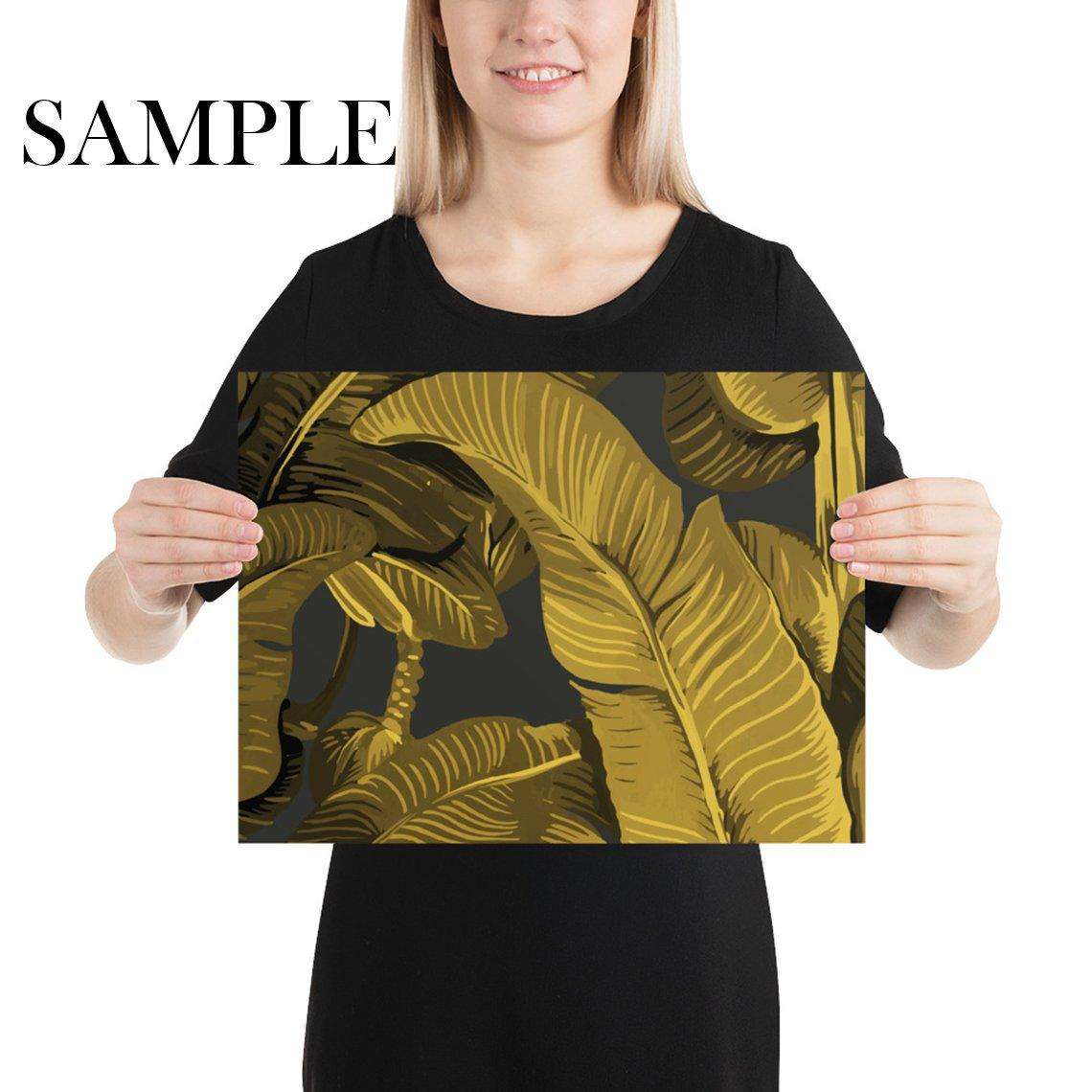 Gold Banana Leaf Wallpaper <br> ★★★★★ - WallpapersforBeginners