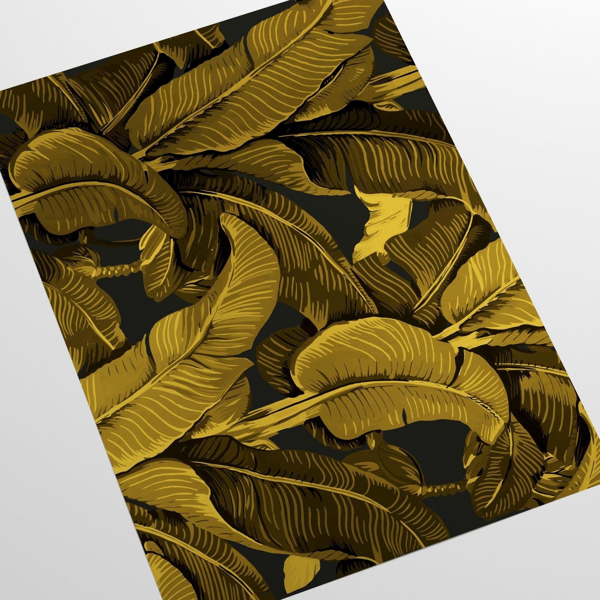 Gold Banana Leaf Wallpaper Wallpapers4Beginners