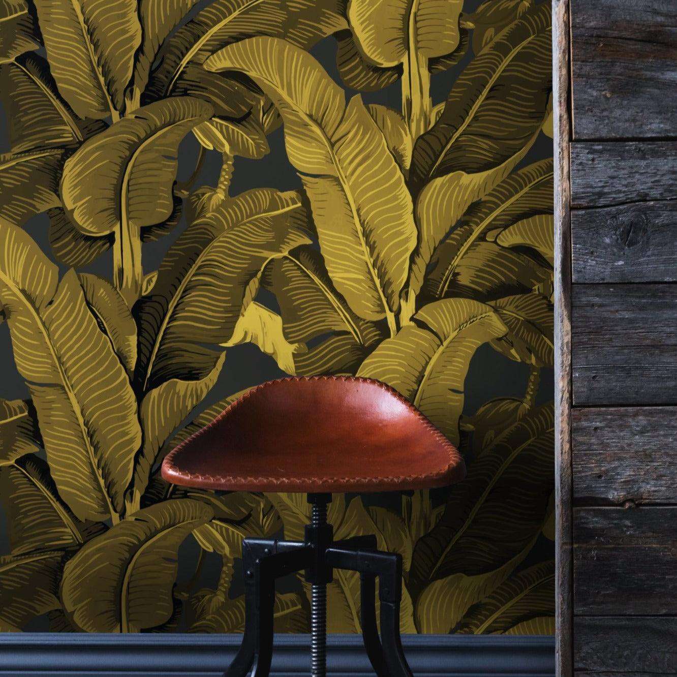 Gold Banana Leaf Wallpaper Wallpapers4Beginners