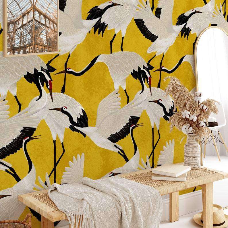 Golden heron wallpaper – Wallpapers4Beginners